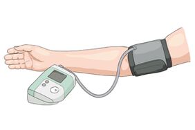 Measure blood pressure by electronic tonomet meter
